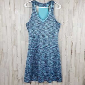 MPG Sport Tank Dress Teal Size Large